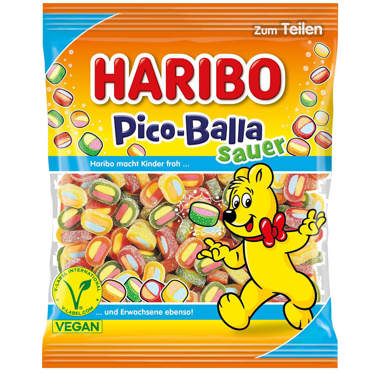 Haribo Pico Balla Sauer Vegan 160 g