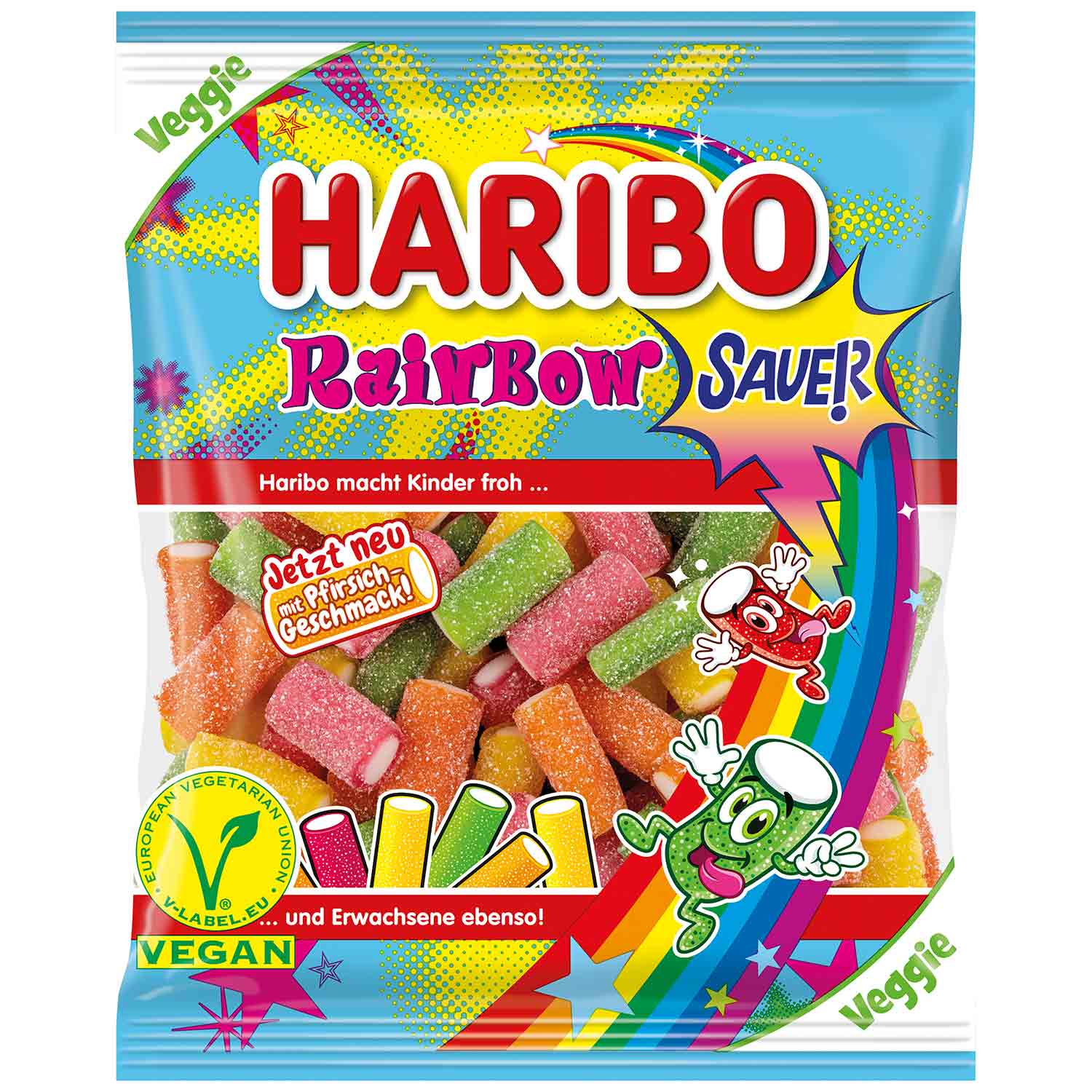 Haribo Rainbow Sauer Vegan 160 g