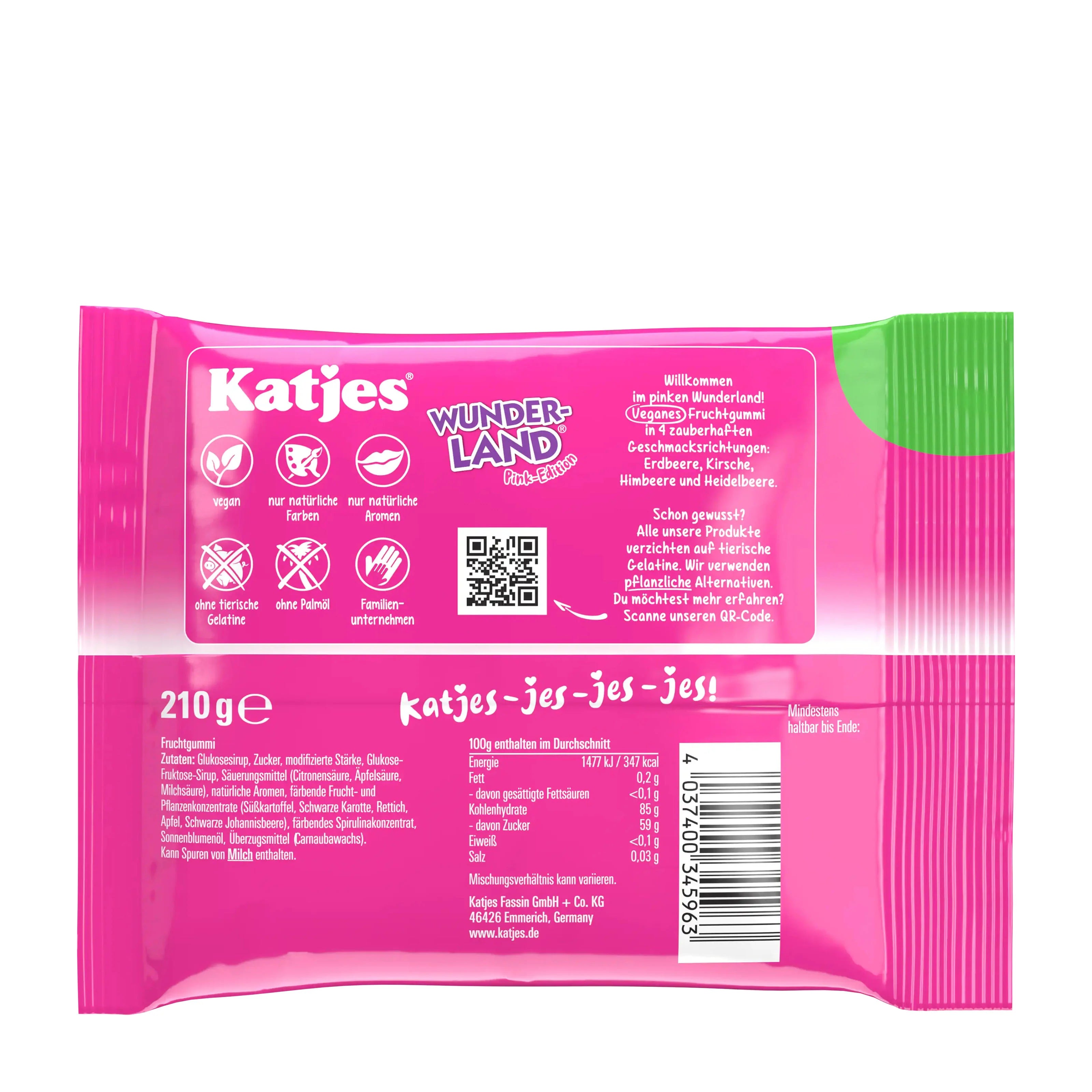 Katjes Wunderland Pink Edition Vegan 210 g