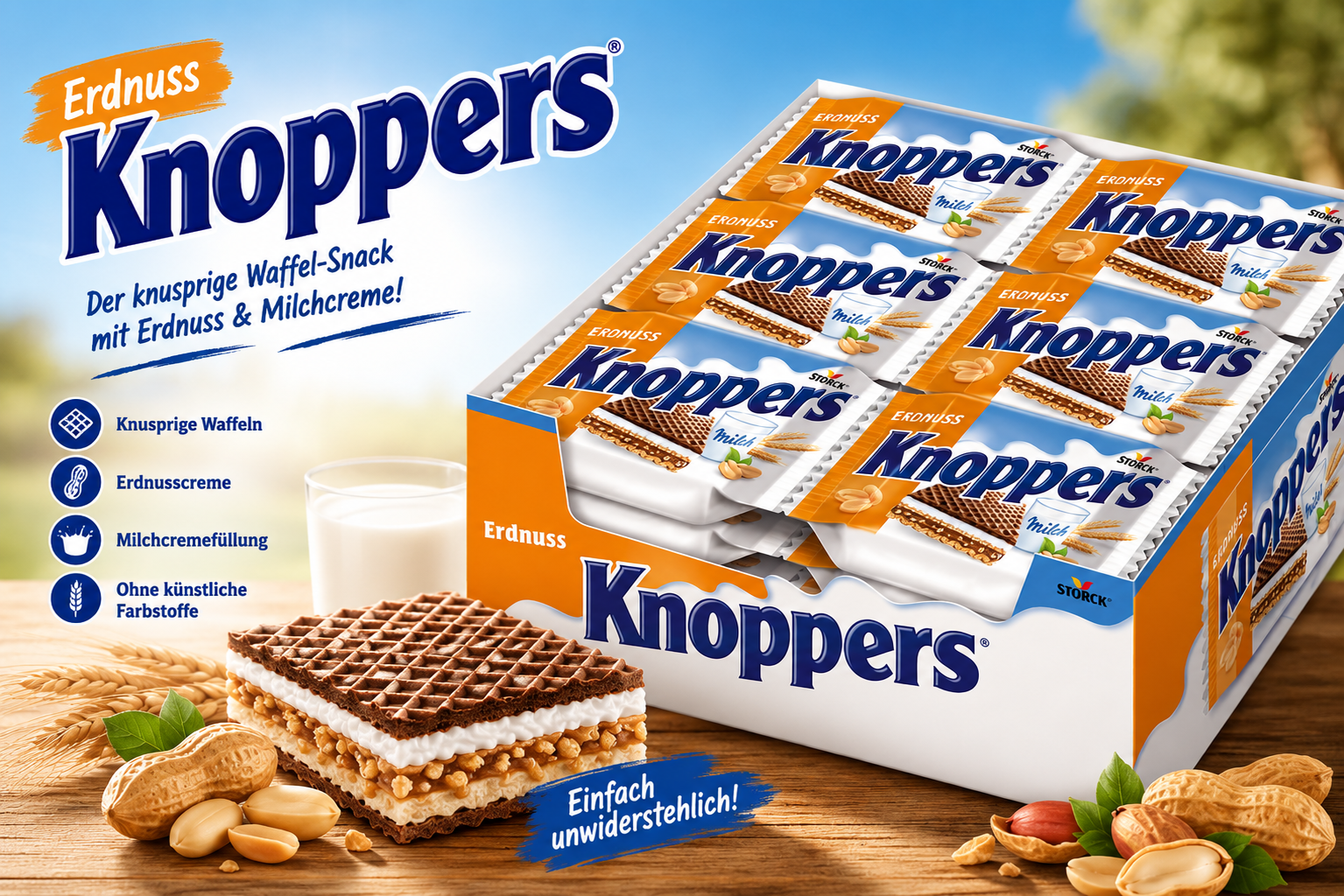 Knoppers Erdnuss 24 x 25g