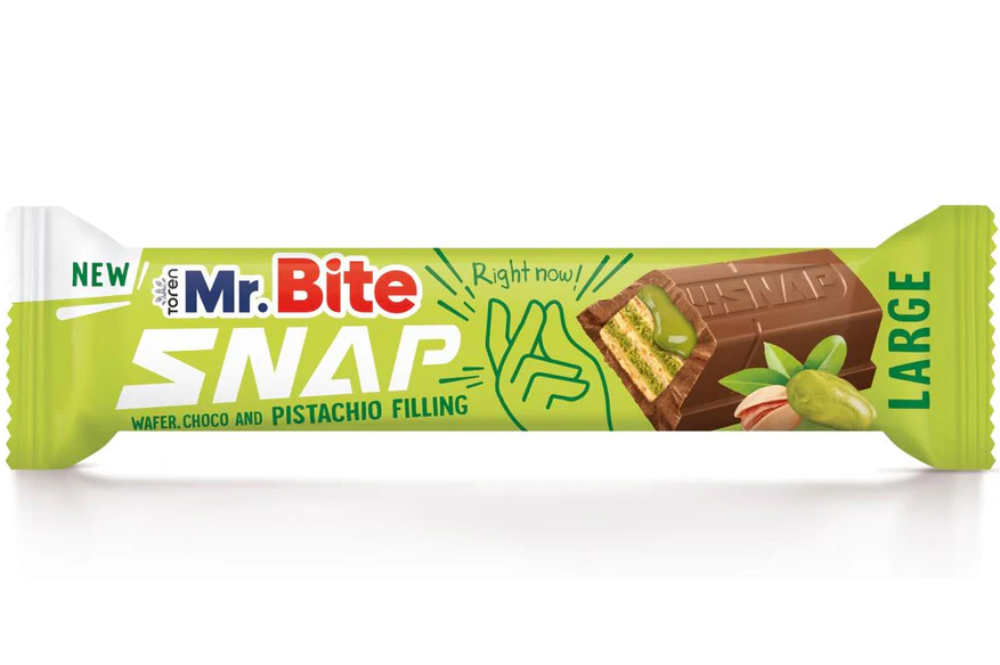 Mr. Bite Snap Wafer Choco & Pistachio 24 x 35 g