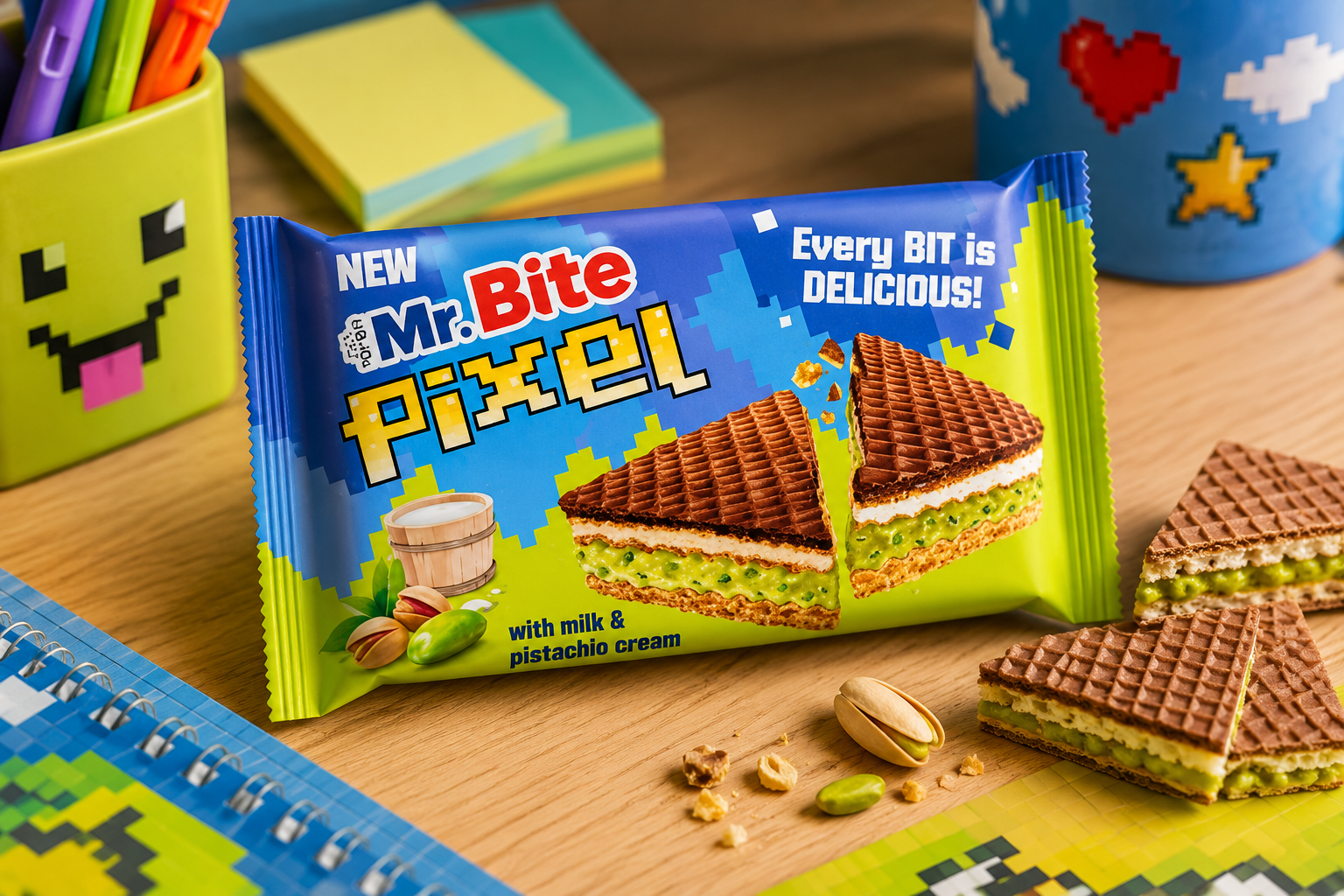 Mr. Bite Pixel Pistazie 28 g
