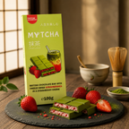 Mytcha Matcha Chocolate Bar Freeze Dried Strawberries 100g
