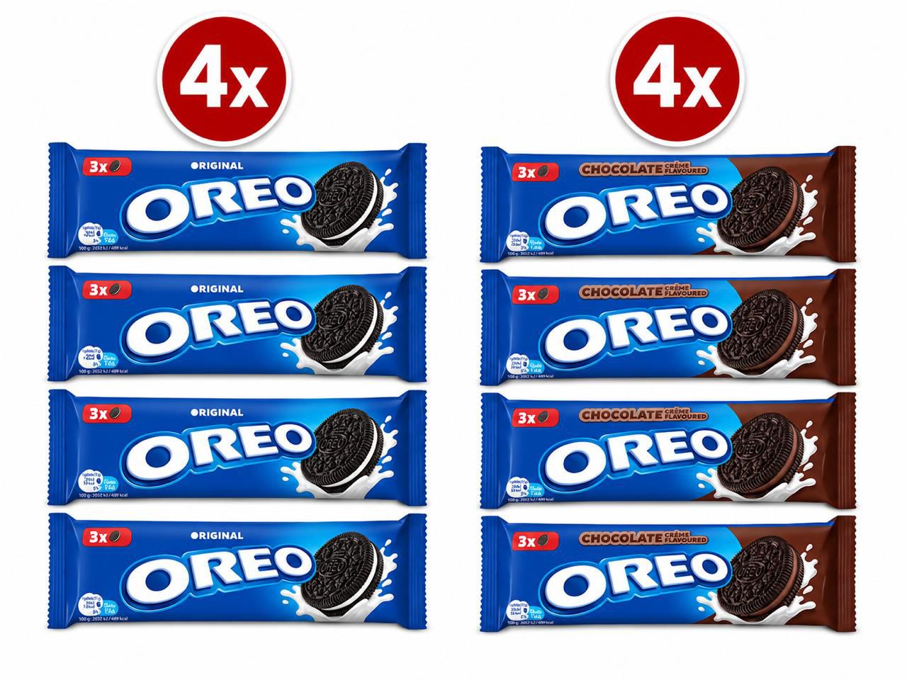 Oreo Mix Bundle Original & Chocolate Cream 8 Packungen