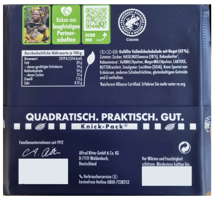 Ritter Sport Nugat 100 g