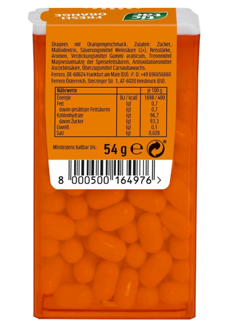 Tic Tac Fresh Orange 54 g