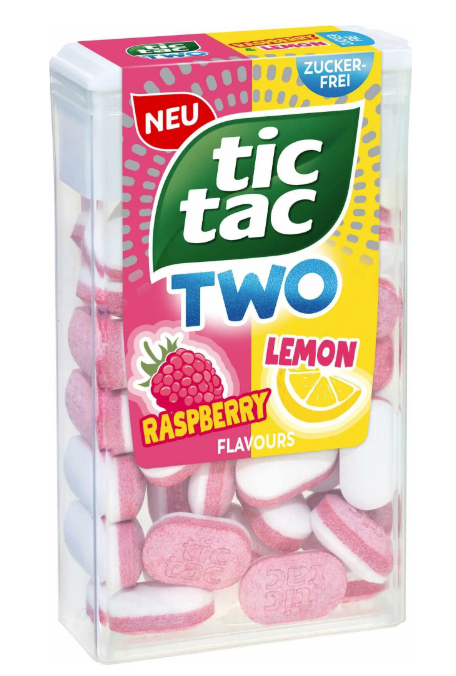Tic Tac TWO Raspberry & Lemon ohne Zucker 38,5 g