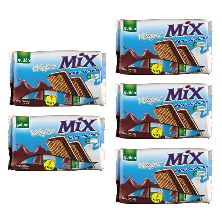 Gullon Wafer Mix Nata Choco 5 x 180g