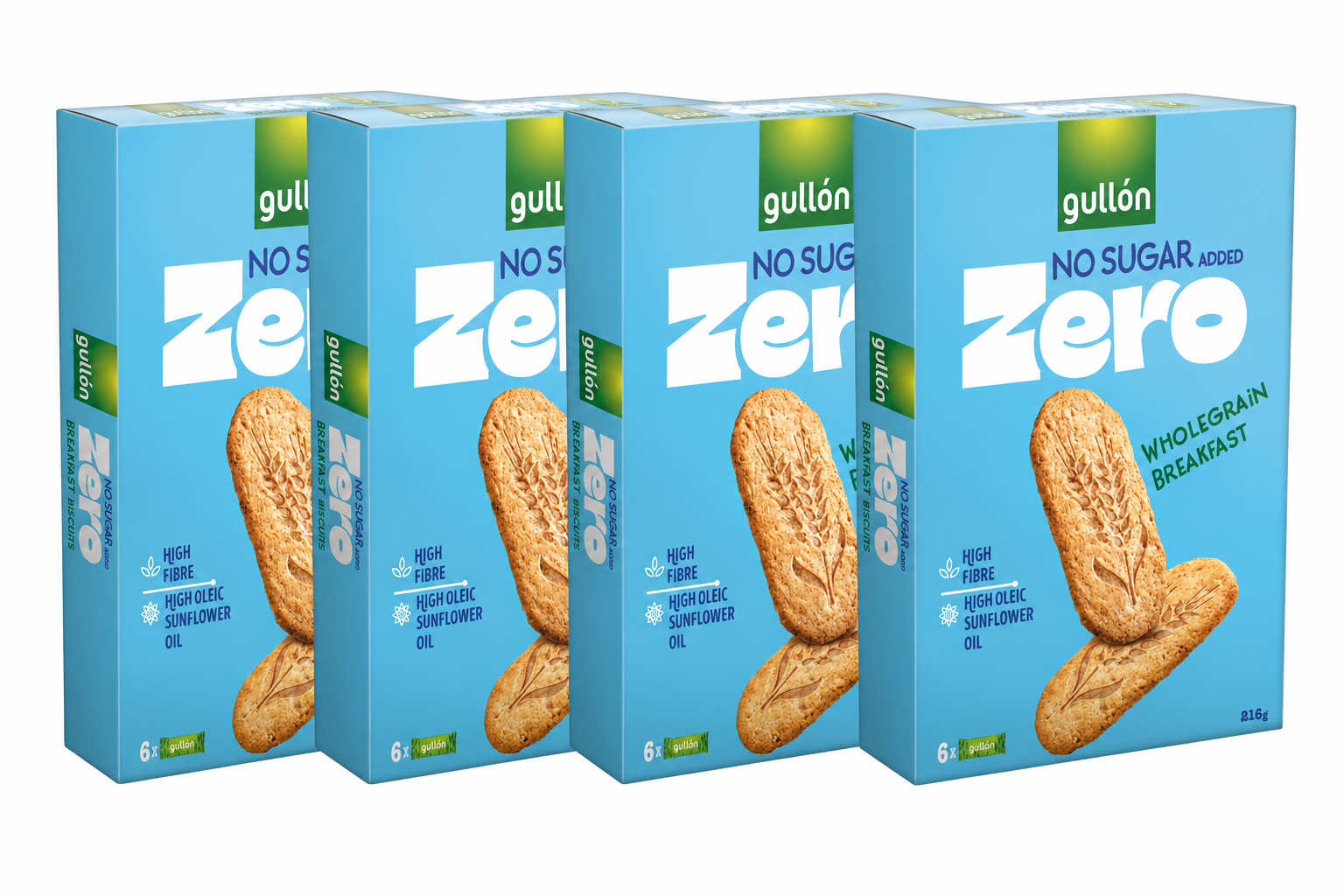 Gullón No sugar added Zero wholegrain Breakfast 4 x 216g