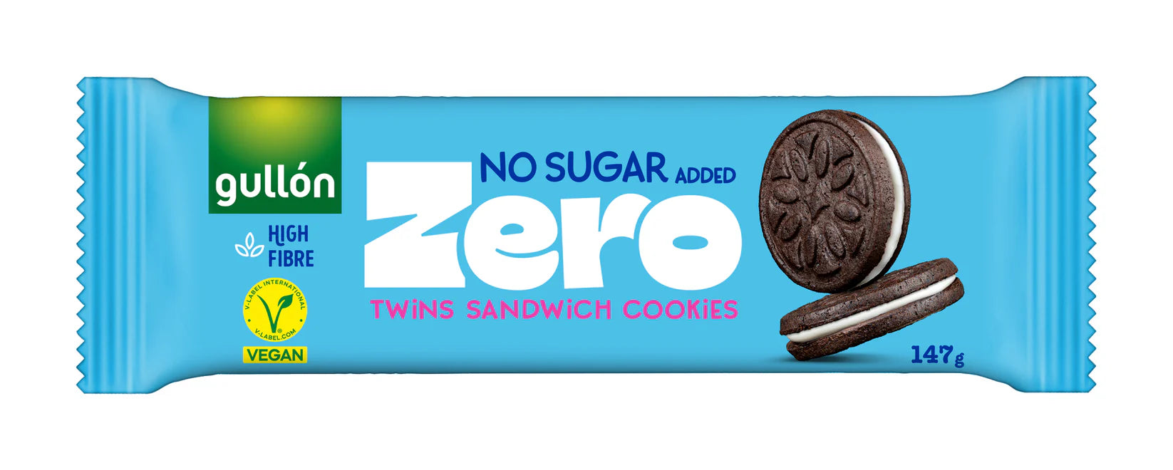 Gullón No Sugar Added Twins Cocoa Sandwich Cookies 147g