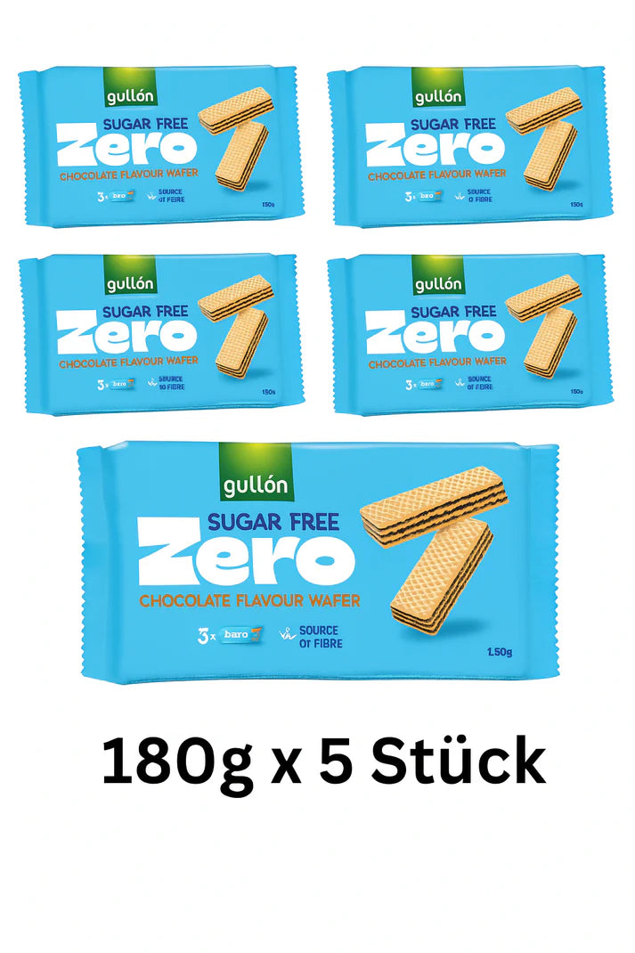 Gullon Sugar Free Choco Wafer 5 x 180g